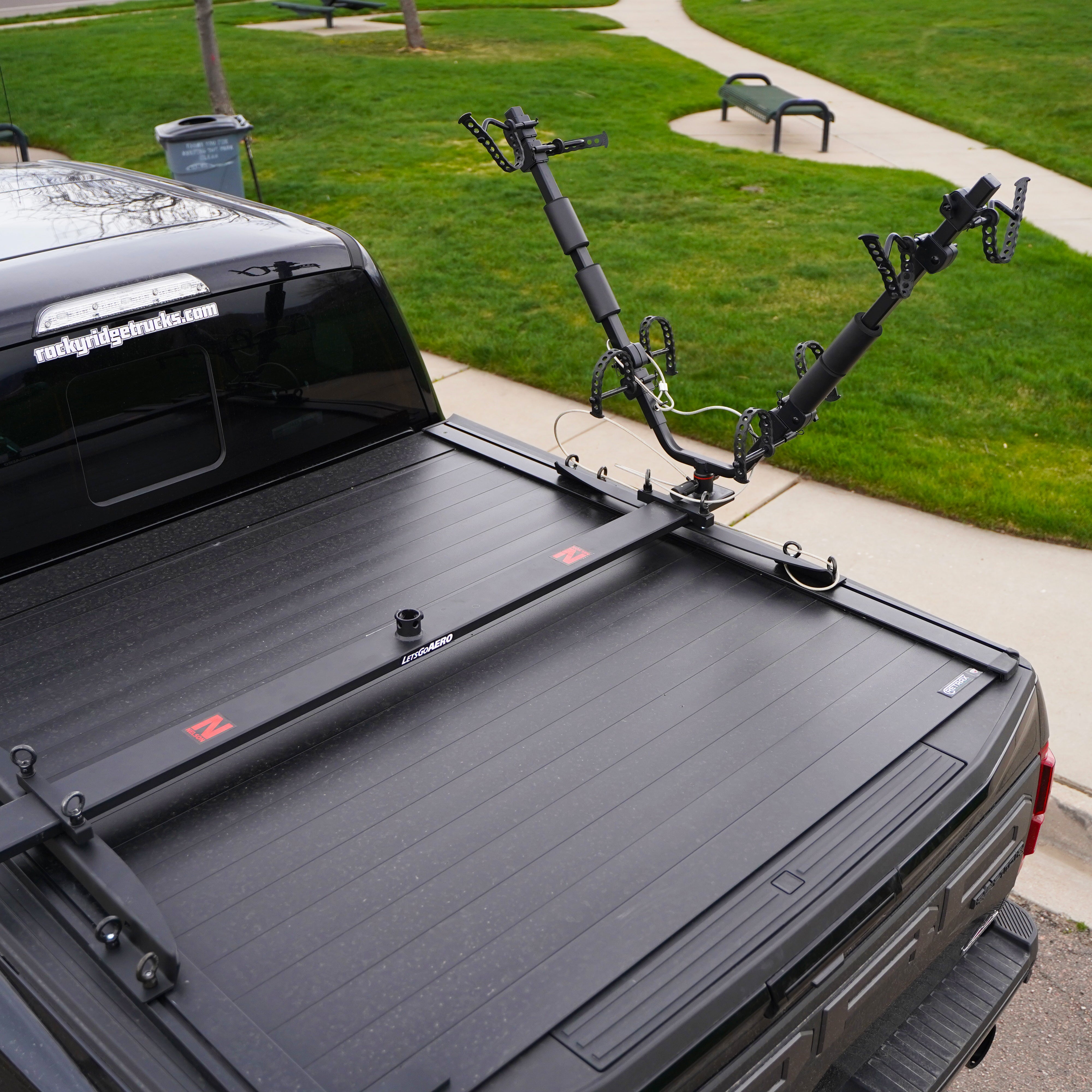 Bike rack over online tonneau cover