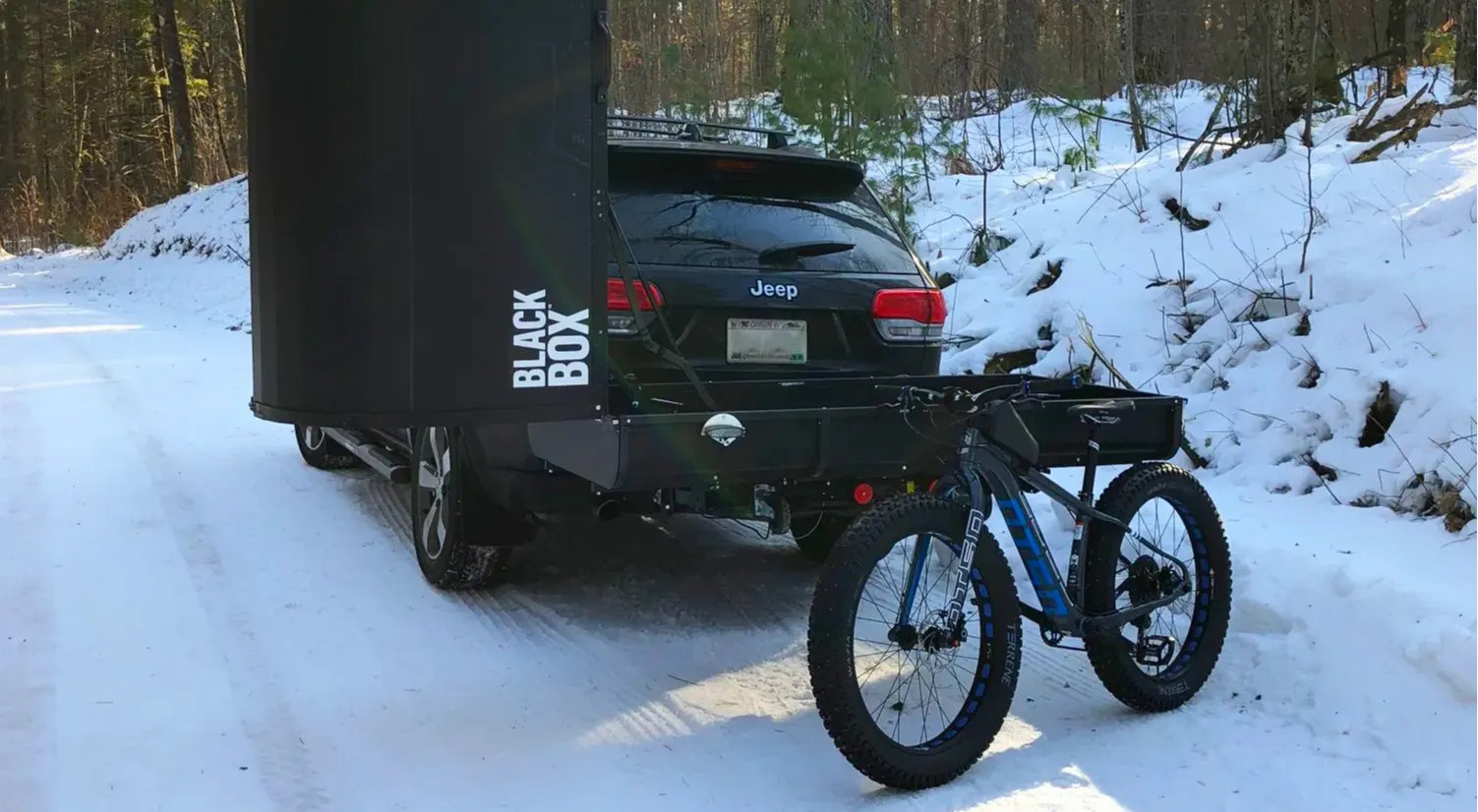 Bike rack for sales inside trailer