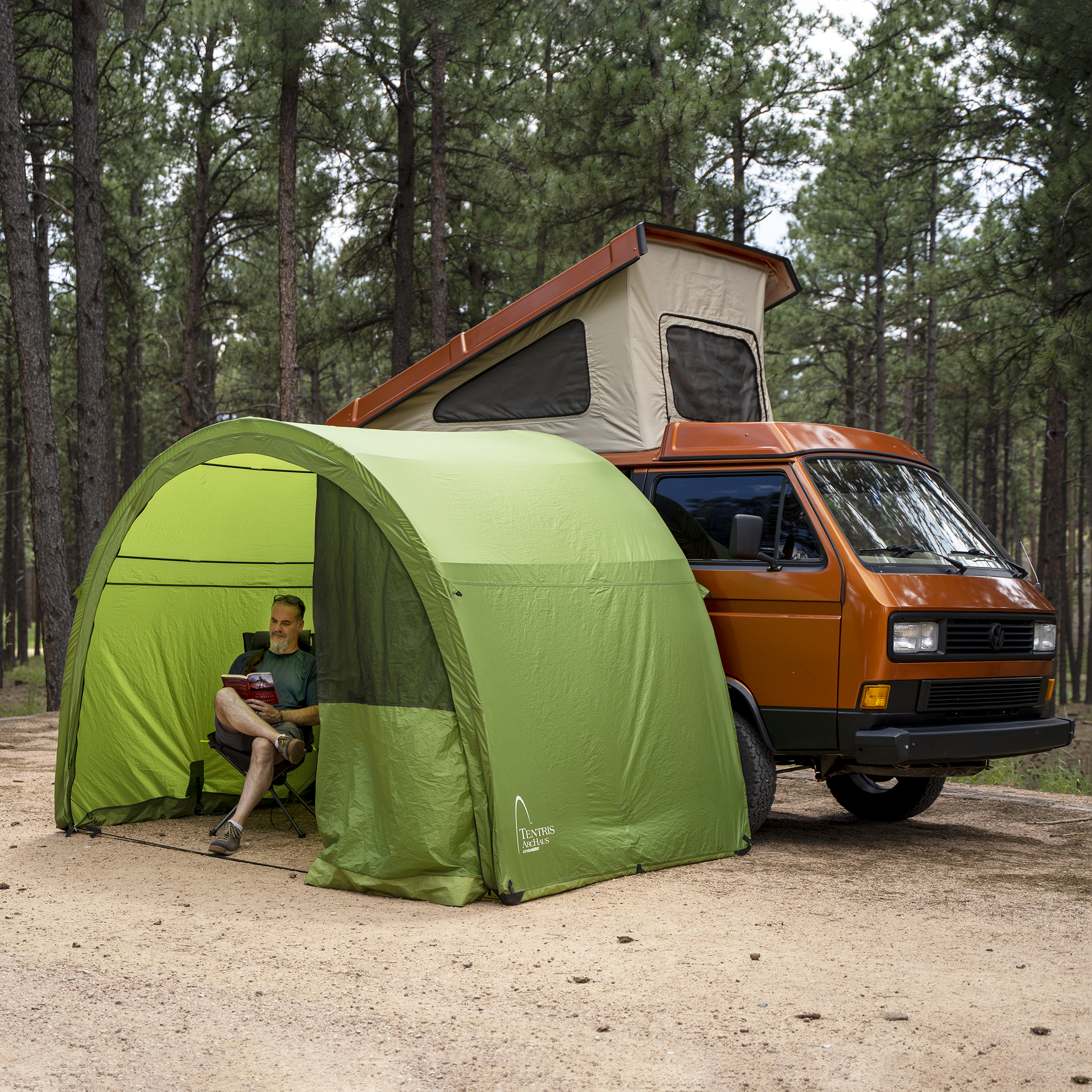 Side Tent for Camping on Eurovan RV