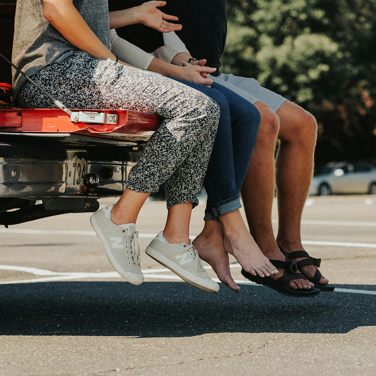 Tailgating in pick-up truck