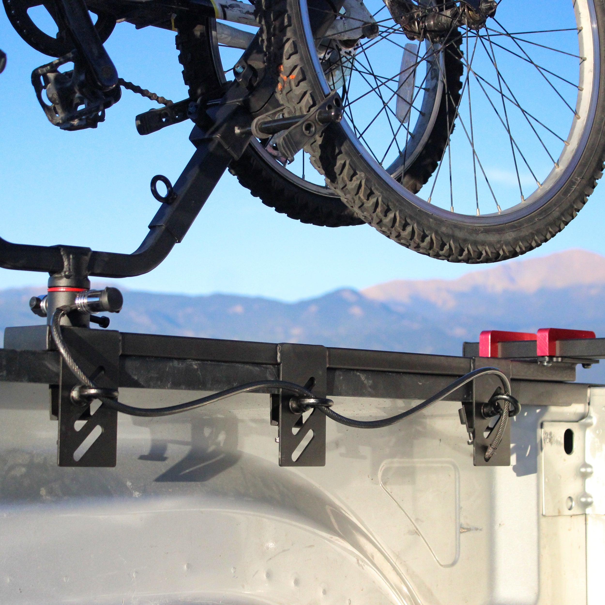 Mountain bike in online truck bed