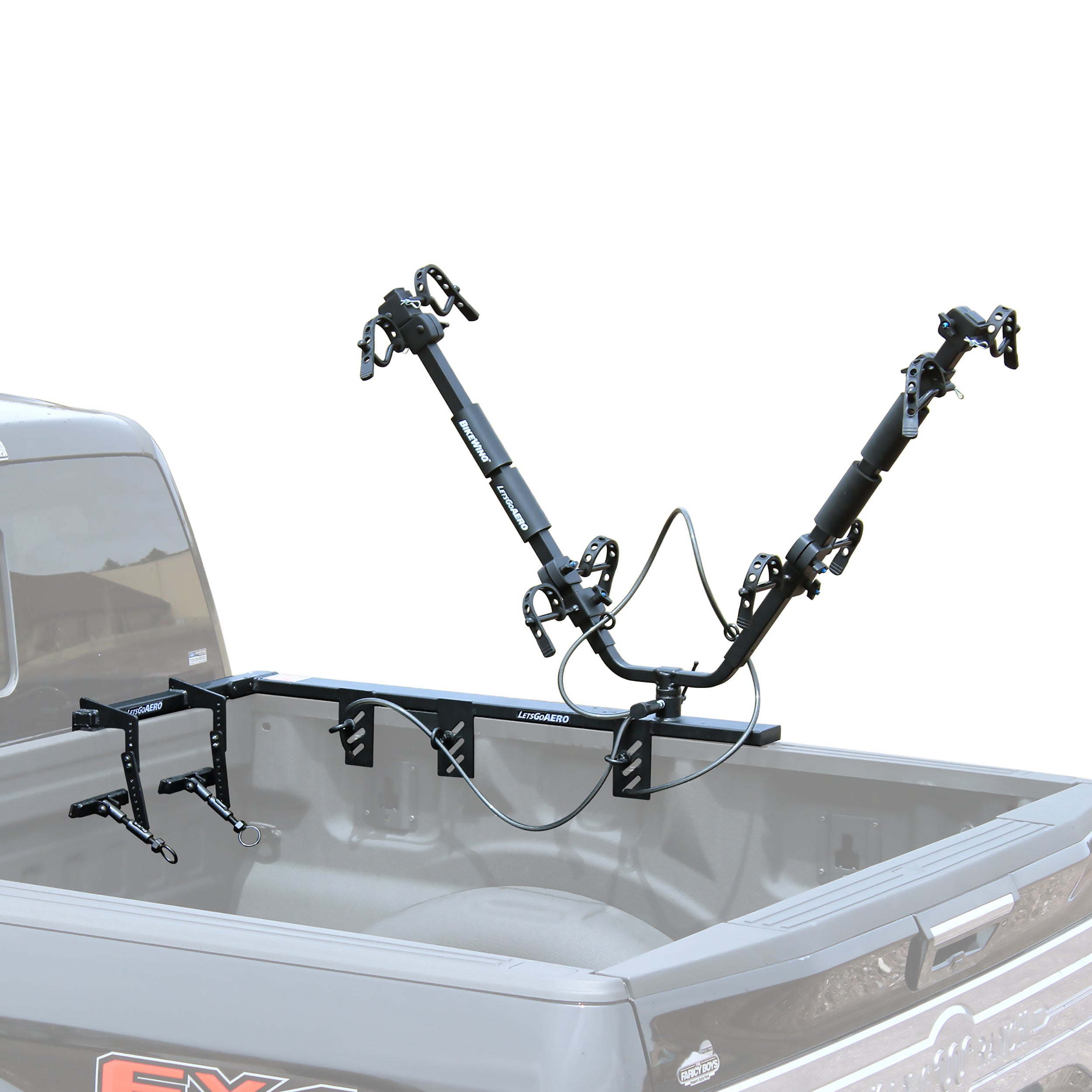 Tailgate mounted bike discount rack